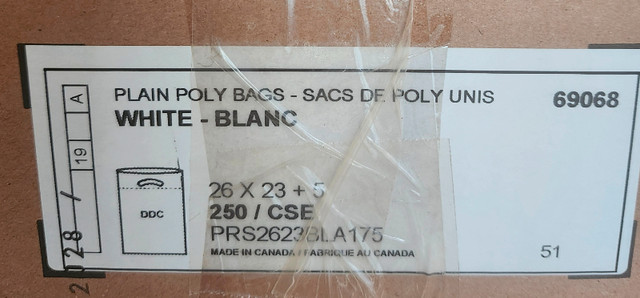White poly gusseted bags 26" x 23" x 5" in Other Business & Industrial in Calgary