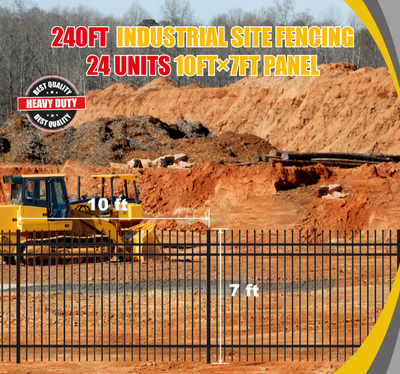 Clôture de Site Industriel de 240 pieds 10'×7' (24 panneaux), View more