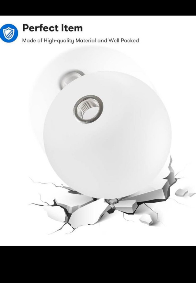 Mid Century Modern 2 Frosted Glass Globe Floor Lamp for Living R in Indoor Lighting & Fans in Hamilton - Image 3