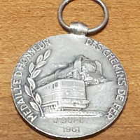 Vintage 1961 French Service Medal
