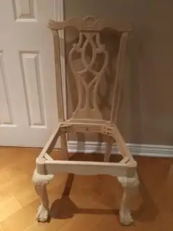 Brand-new unfinished Chippendale chairs