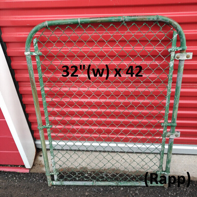 Chain Link Gate - 32(w) x 42, Vintage Gate and Latch in Decks & Fences in Markham / York Region