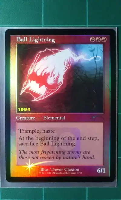 MTG Magic The Gathering Card 2/30 30th Anniversary Ball Lightnin, View more