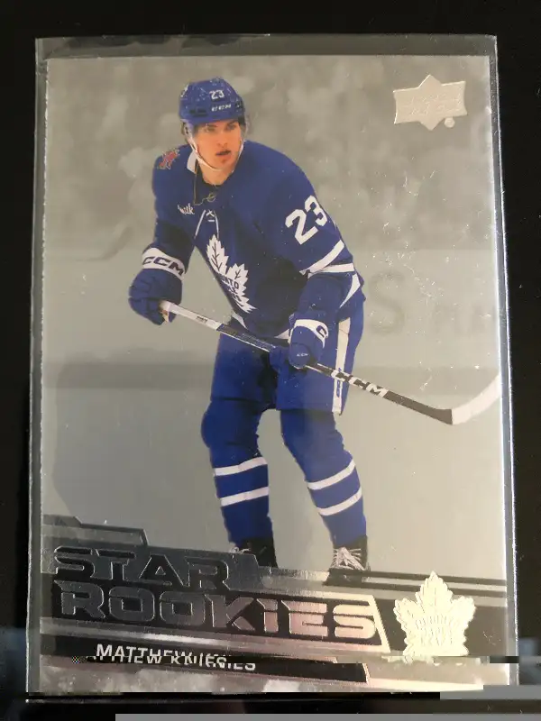 Matthew Knies 2023 upper deck star rookie card mint condition in Arts & Collectibles in City of Toronto - Image 4