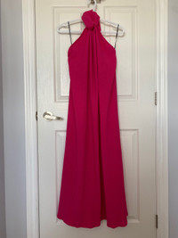 Hot Pink New Halter Dress (H&M) 