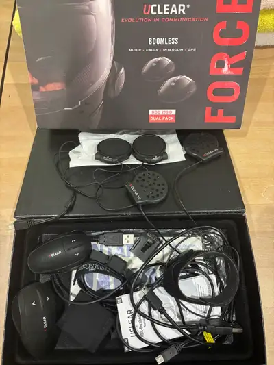 Includes 2 units and 2 sets of speakers. Communicate with your buddy or passenger or listen to your...