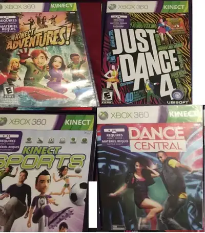 Chaque Like New Complete Xbox 360 Kinect Game $9 Each. Advent=$5, View more