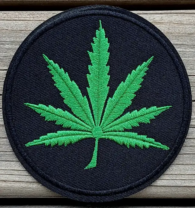Marijuana Leaf Sew-On Patch in Multi-item in Moncton - Image 2