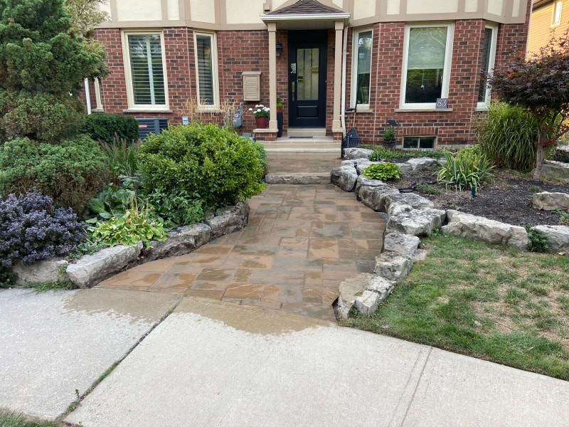 Interlock patios walkways and retaining walls Interlock, Paving