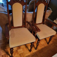 Solid Wood Table & 6 Chairs