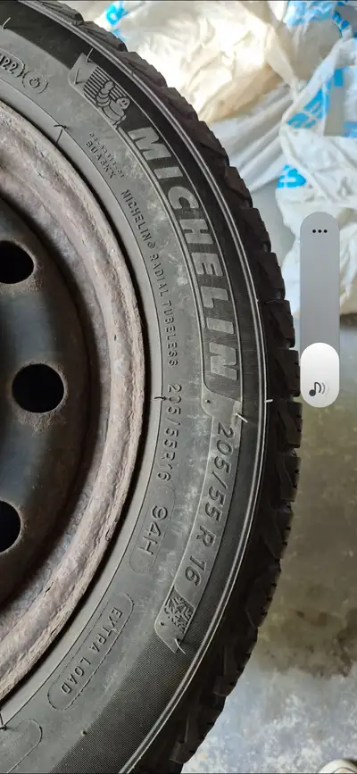 Winter tires and rims, were on a Toyota Matrix 2010.