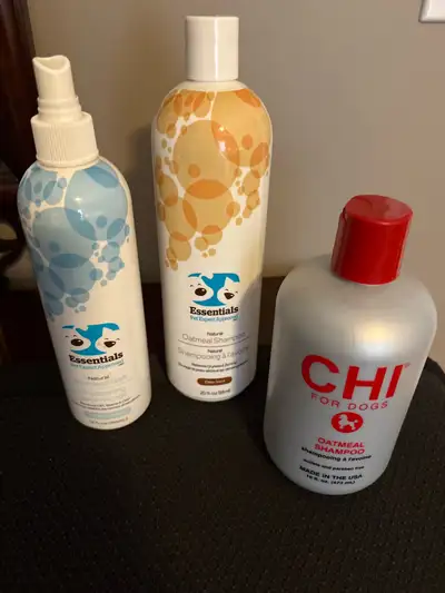Essentials pet waterless bath and shampoo  and CHI Dog Shampoo, View more