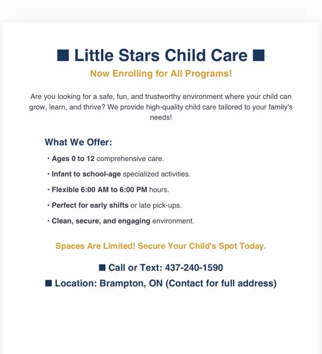 little stars child care