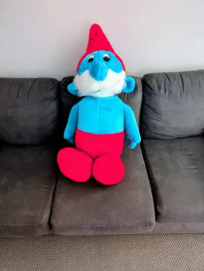 Smurf Stuffed Toy for sale – Extra Large Papa Smurf Selling clean extra-large stuffed Smurf Papa New...