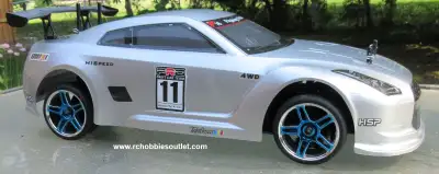 NEW 1/10 SCALE 4WD BRUSHLESS ELECTRIC RTR ROAD RACE RC CAR • Powerful HSP Brushless Motor • 7.4v 350...