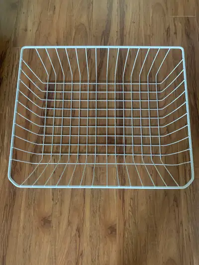 White Wire Basket, View more