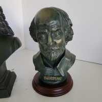 ⭐ Vintage William Shakespeare Bust Statue Sculpture Art