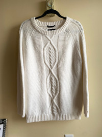 Danier white  sweater 