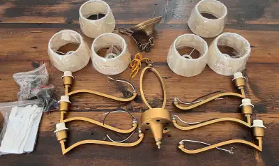 New Modern 6-Light Gold Chandelier Kit, View more