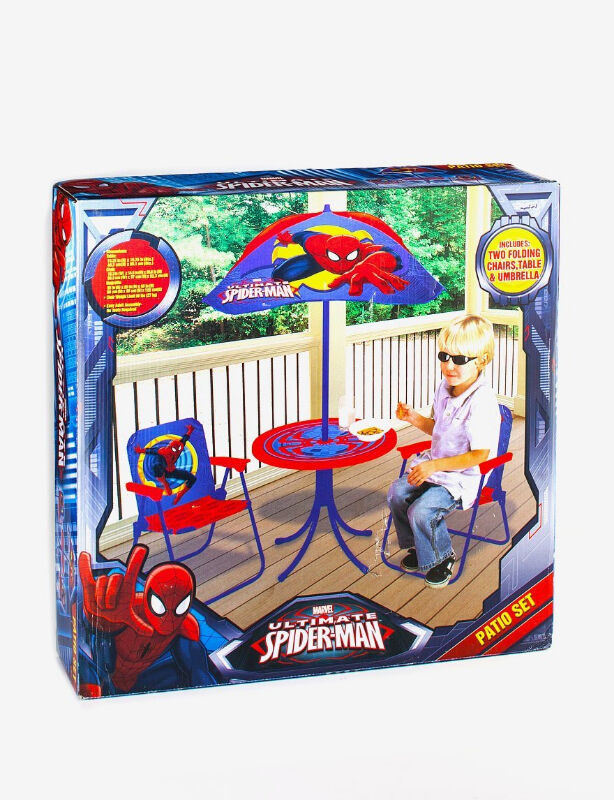 Spider Man 4-Piece Patio Set & Disney Princess Ride on push car in Toys & Games in Oshawa / Durham Region - Image 2