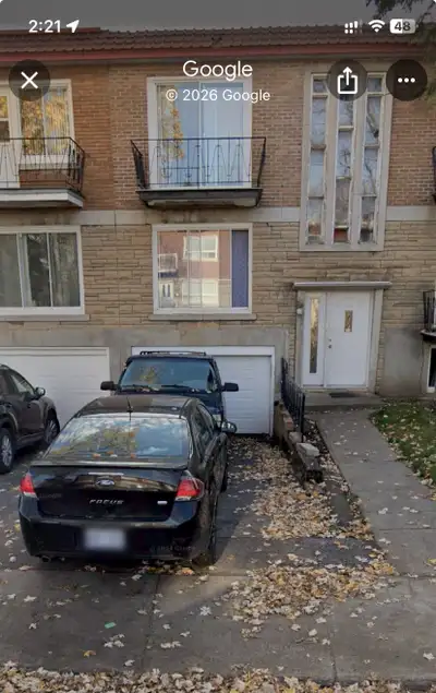 2 outdoor parking for rent in Ville Saint Laurent. 5 minutes from REM station. Contact: 438 355 2225...