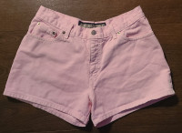 Womens Pink Jean Shorts By Jeanworks & Company. Size 33.