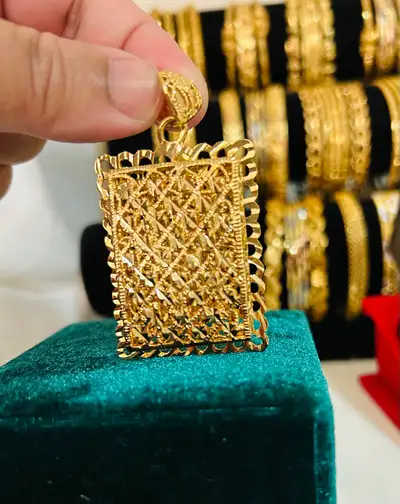 pendant 24k gold filled , View more
