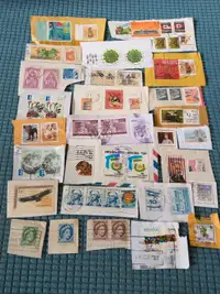 100 World stamps on paper LOT #5