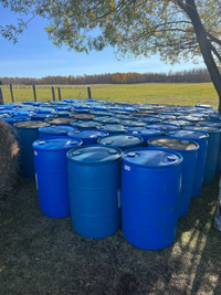Plastic rain storage barrels tubs
