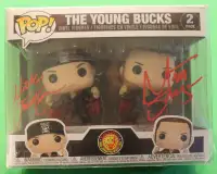 The Young Bucks signed autograph AEW NJPW Wrestling Funko POP