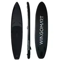 Elite Black 12ft Inflatable Stand Up Paddle Board 12'x30"x6"
