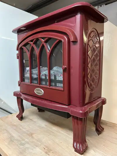 Poele-Foyer Electrique/ Electric stove heater, View more