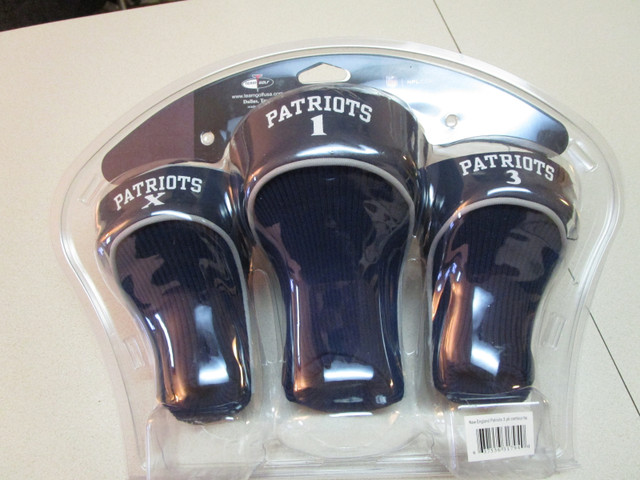 NFL Golf Club (woods) head covers .New England patriots , NEW in Golf in Edmonton - Image 4