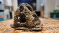 Aquarium drilled rock