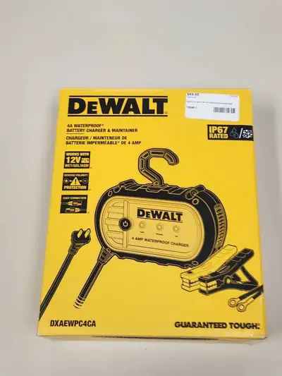 DeWalt 4A Waterproof Battery Charger & Maintainer, View more