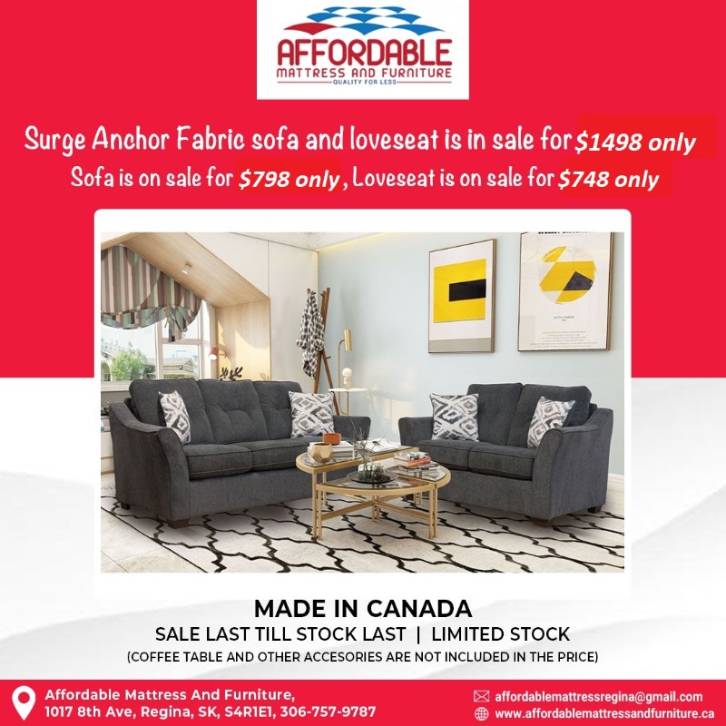 Brand new Surge Anchor Sofa & Loveseat on sale for 1498!!! Couches