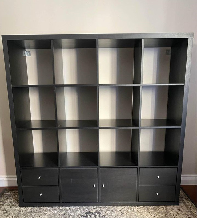 Ikea KALLAX Shelf + 2 Doors, 4 Drawers (4x4 cubes) - delivery in Bookcases & Shelving Units in Markham / York Region