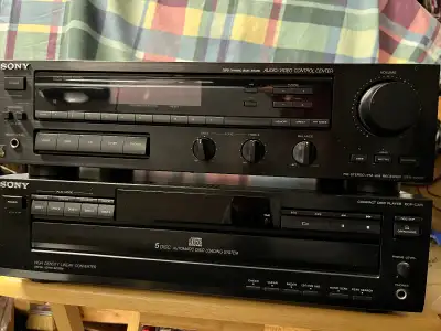 SONY AV RECEIVER AND CD PLAYER/CHANGER EXCELLENT WORKING, View more