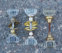 Antique Door Hardware Glass Knobs, Faceplates Estutcheons