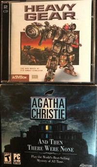 PC games (Heavy Gear, Agatha Christie: And then there were none)