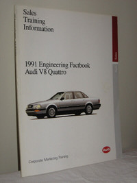 1991 Engineering Factbook Audi V8 Quattro