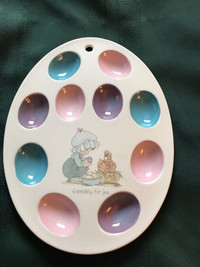 Vintage Precious  Moments Egg Plate 1987