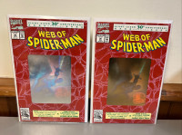 Web of Spider-Man #90 1992Holo Gold & Silver 30th Anniversary Sp