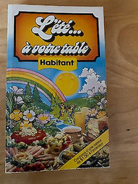 Vintage Livre Recette l'été à vôtre table Habitant 1982