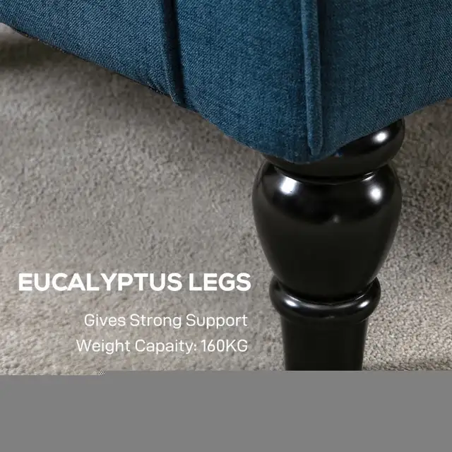Button Tufted Accent Chair for Living Room - Upholstered Wingbac in Chairs & Recliners in Markham / York Region - Image 8