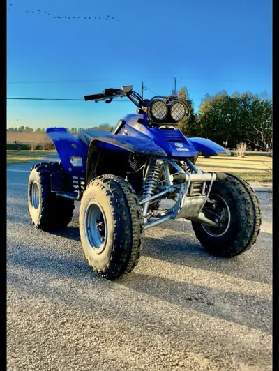 2003 Yamaha Warrior 350 ATV Great fast bike Perfect starting quad New LED lights Studded front tires...