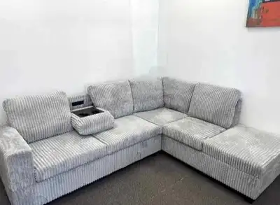 Good looking 7 seater sectional corduroy sofa available , View more