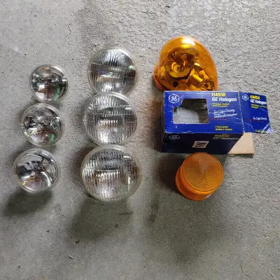 All lights work and have been tested with a 12V car battery. The orange light needs to be wired and...