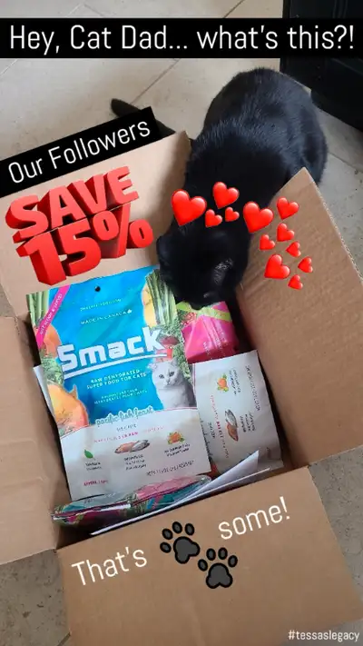 Get your Furiend(s) hooked on SMACK! NUTRIENT-DENSE Super-Food! NO fillers = REAL food. LOVED by Cat...