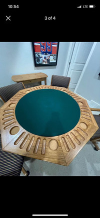 Poker/multi game table. Solid wood